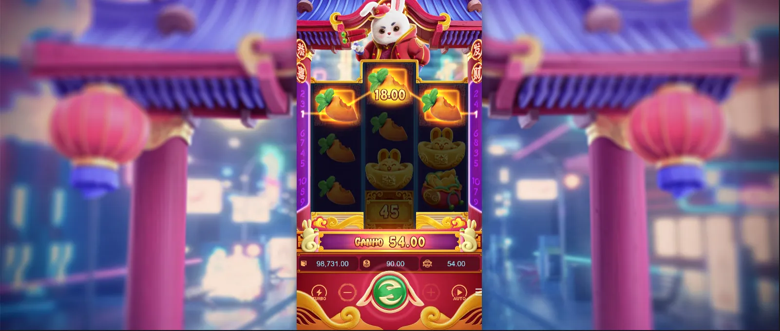 Fortune Rabbit winning combo